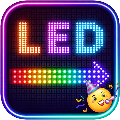 LED Scroller Android app logo by ionXtech for digital scrolling LED text banners